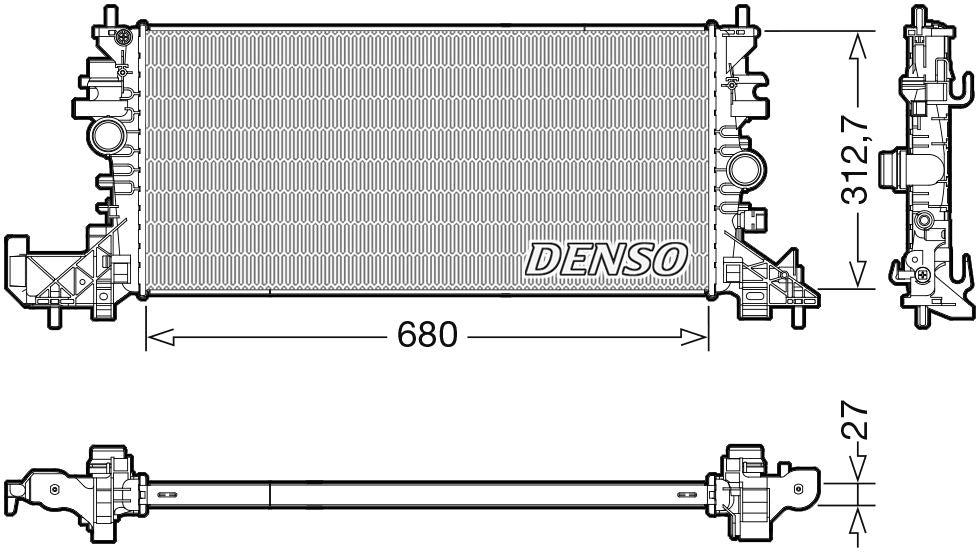 Denso Radiator DRM20118