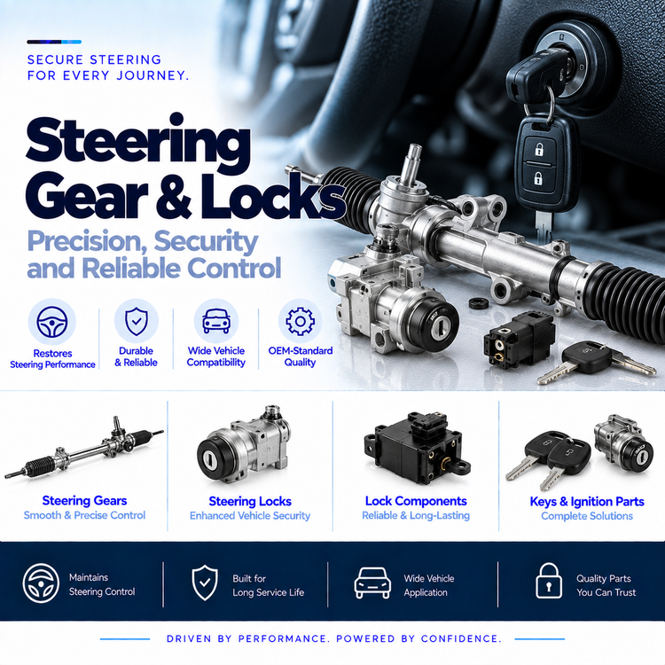 Steering Gear & Locks for Reliable Steering Control and Security