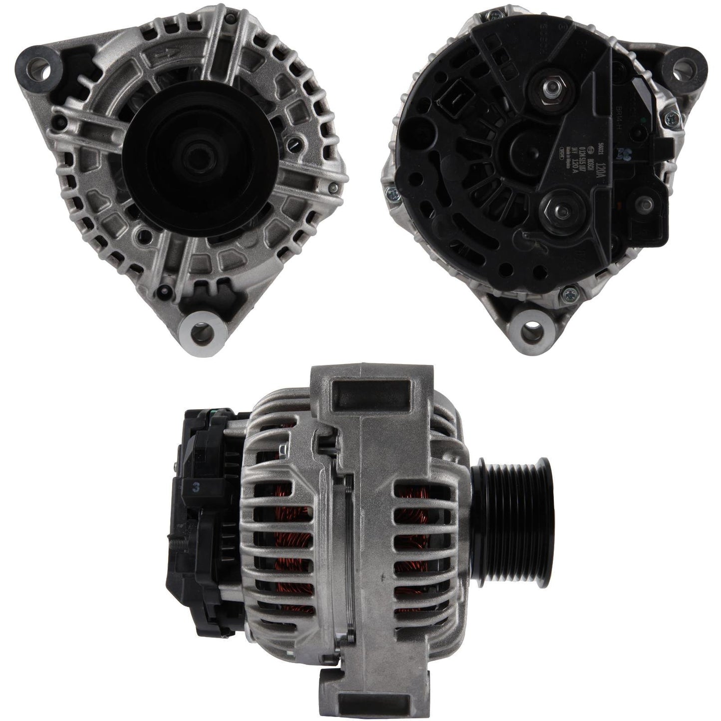 Bosch New Alternator John Deere 120A 0124515196
