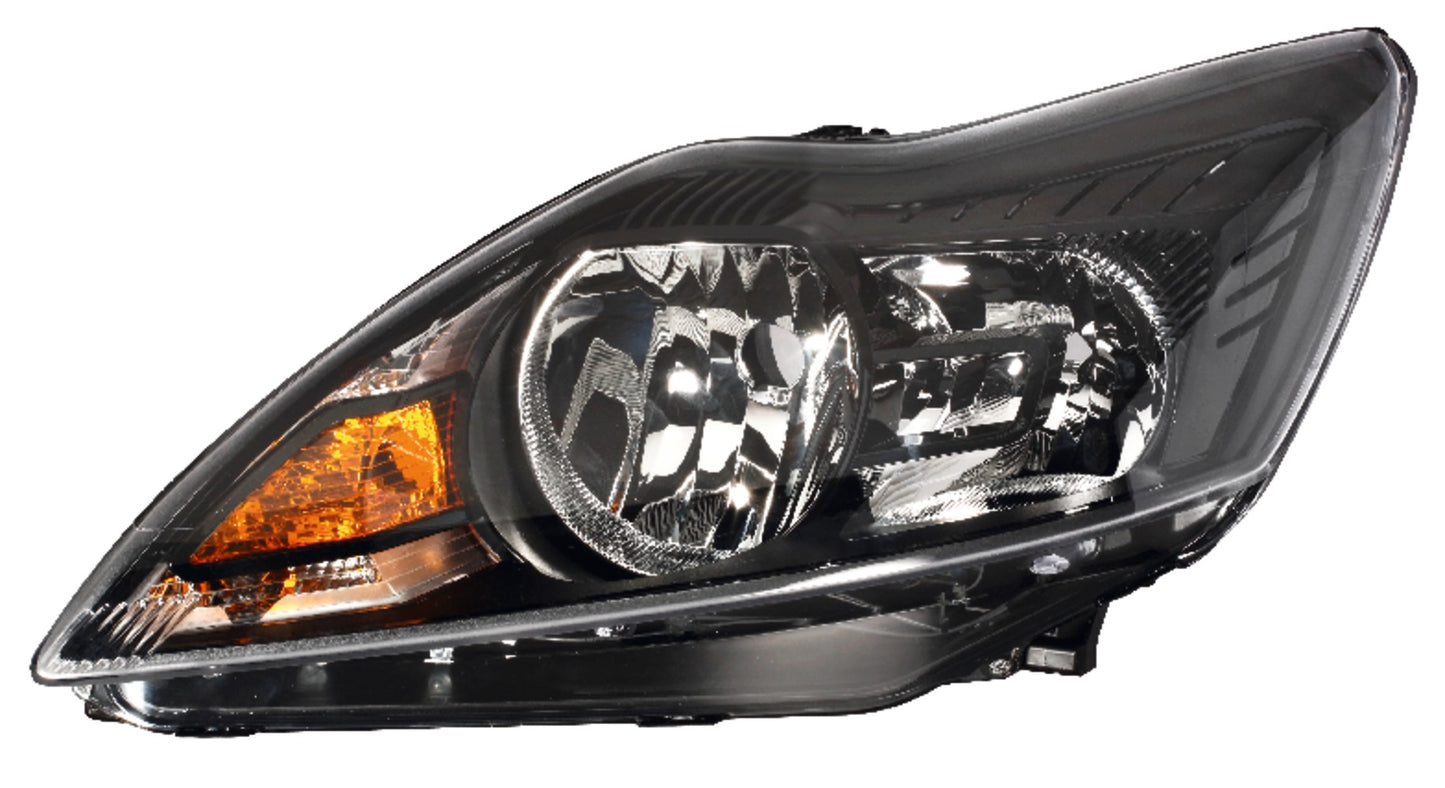 HELLA Halogen-Headlight - left - for e.g. Ford Focus II (DA_, HCP, DP) 1EE354257-031