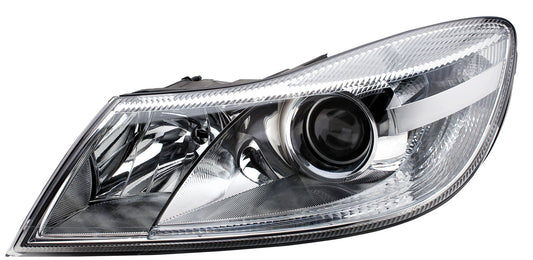 HELLA Halogen/FF/DE-Headlight - left - for e.g. Skoda Octavia II (1Z3) 1EL247052-251