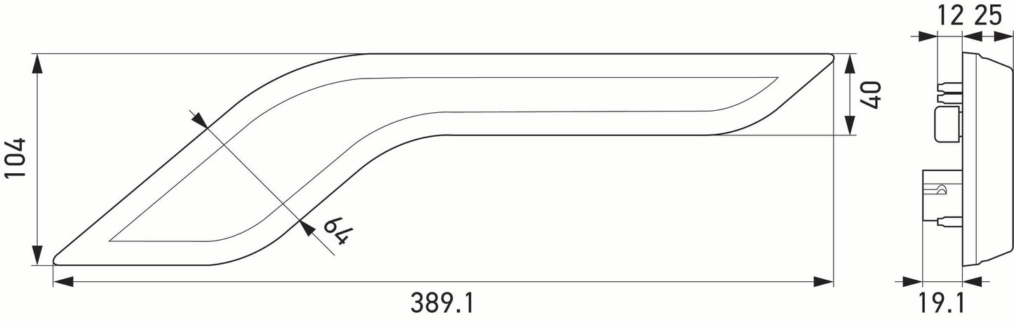 HELLA Trim Cover, tail light - Shapeline Style 2XX013349-021