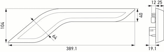 HELLA Trim Cover, tail light - Shapeline Style 2XX013349-021