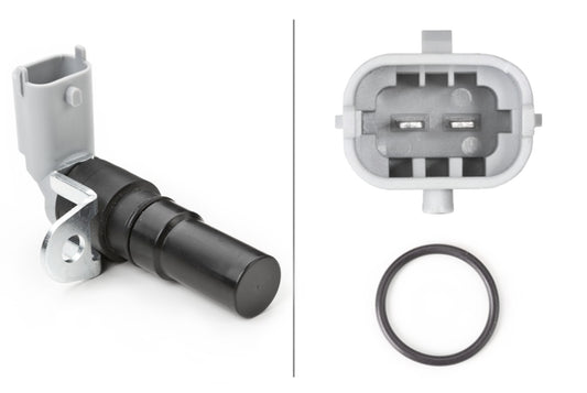 HELLA Sensor, crankshaft pulse - 12V - 2-pin connector 6PU009163-911