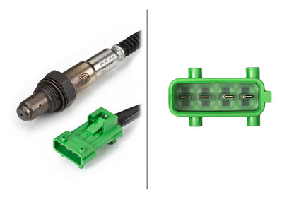 HELLA Oxygen sensor - 4-pin connector 6PA009165-691