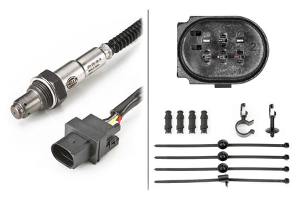 HELLA Oxygen sensor - 6-pin connector 6PA009166-781