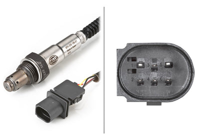 HELLA Oxygen sensor - 6-pin connector 6PA009166-811