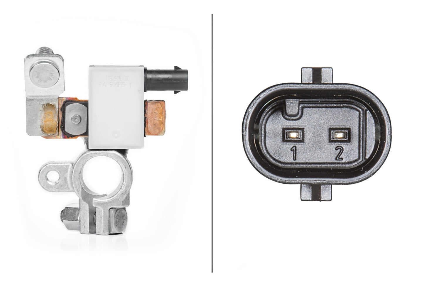 HELLA Sensor, battery management - 12V - Bolted 6PK010557-901