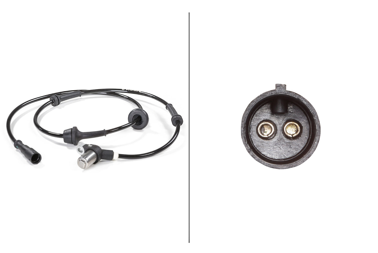 HELLA Sensor, wheel speed - 12V - 2-pin connector - Front Axle 6PU009106-471