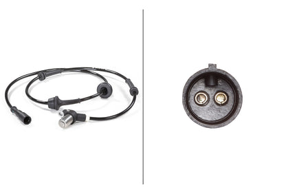 HELLA Sensor, wheel speed - 12V - 2-pin connector - Front Axle 6PU009106-471