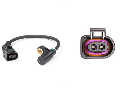 HELLA Sensor, wheel speed - 12V - 2-pin connector - Rear Axle 6PU009106-741