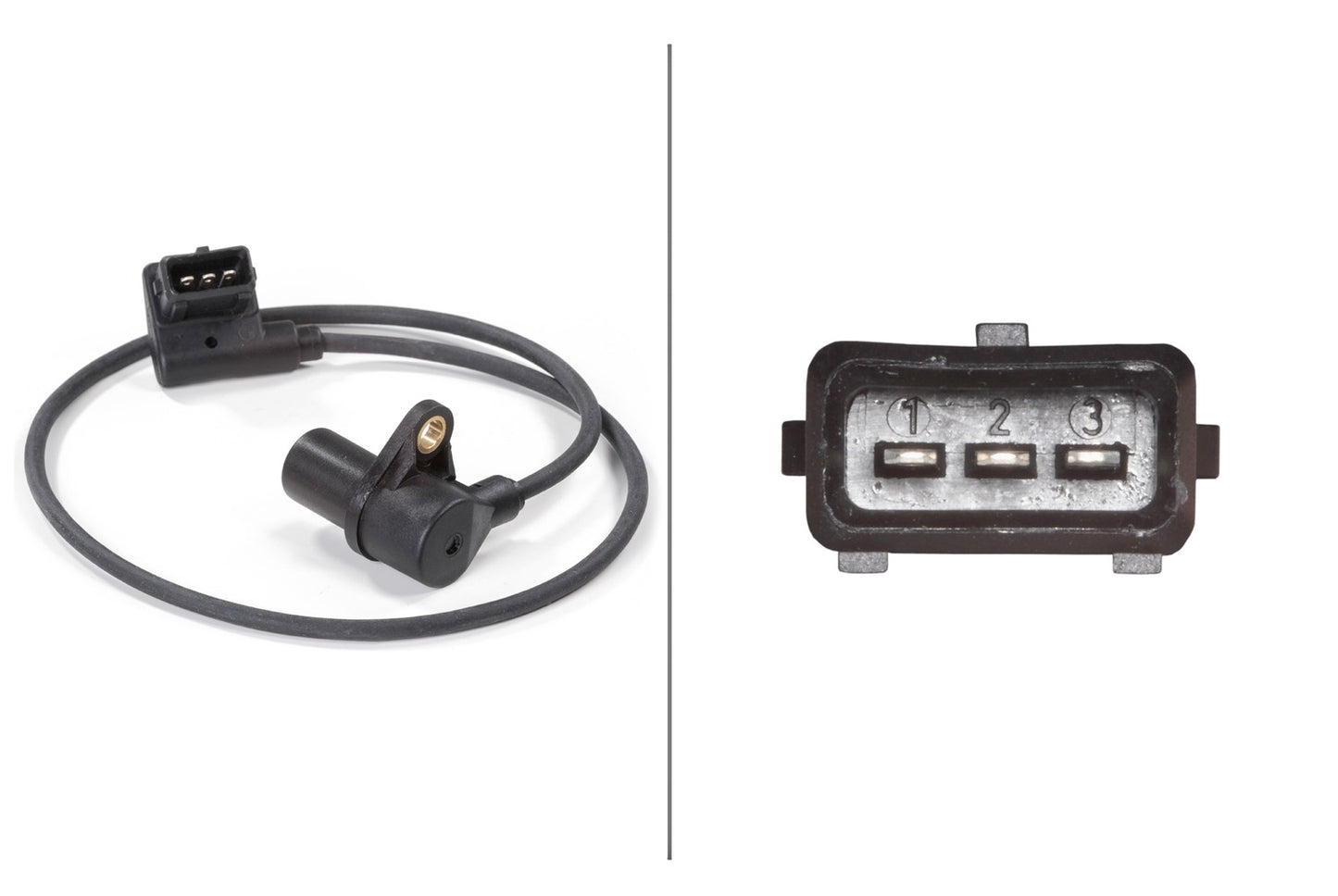 HELLA Sensor, crankshaft pulse - 12V - 3-pin connector 6PU009110-551