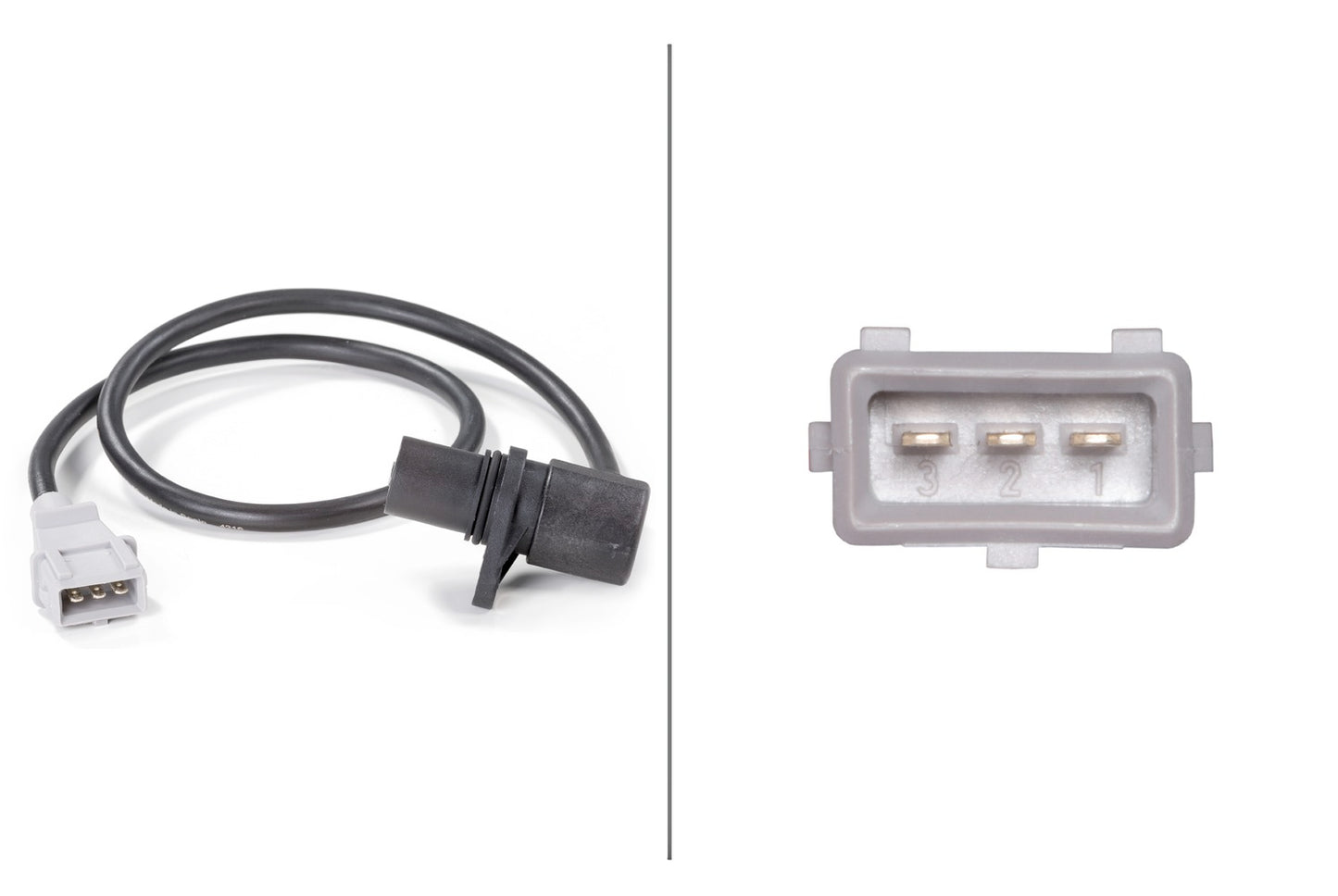 HELLA Sensor, crankshaft pulse - 12V - 3-pin connector 6PU009110-601