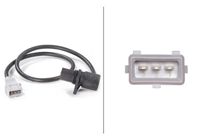HELLA Sensor, crankshaft pulse - 12V - 3-pin connector 6PU009110-601