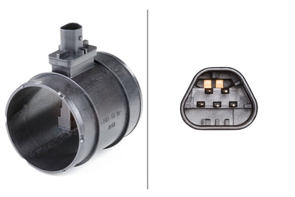 HELLA Mass Air Flow Sensor - 5-pin connector - Pipe-neck 8ET009149-651