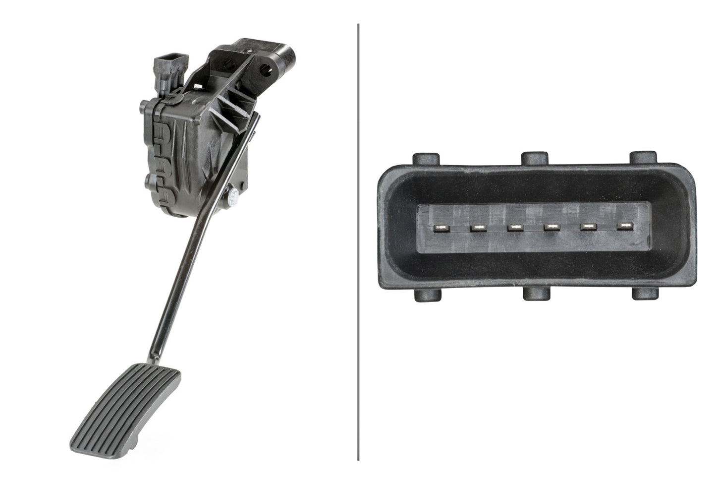 HELLA Sensor, accelerator pedal position - for right-hand drive vehicles - 6-pin conne 6PV010946-131