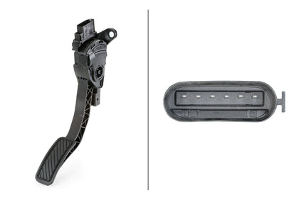 HELLA Sensor, accelerator pedal position - for left-hand/right-hand drive vehicles - 6 6PV009517-701