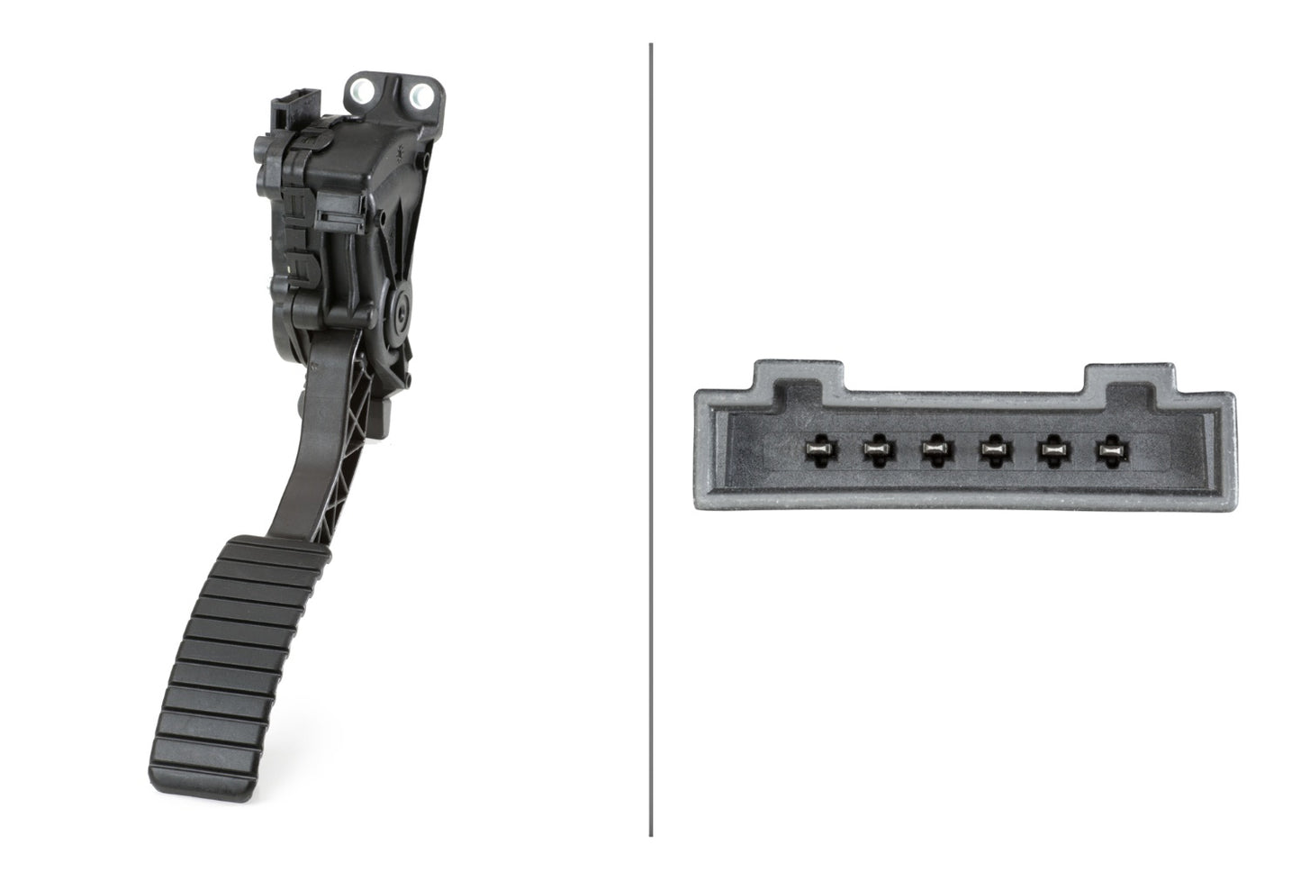 HELLA Sensor, accelerator pedal position - for left-hand drive vehicles - 6-pin connec 6PV010946-181