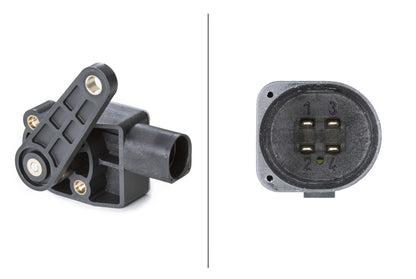 HELLA Sensor, Xenon light (headlight levelling) - 4-pin connector 6PM008739-001