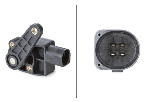 HELLA Sensor, Xenon light (headlight levelling) - 4-pin connector 6PM008739-001