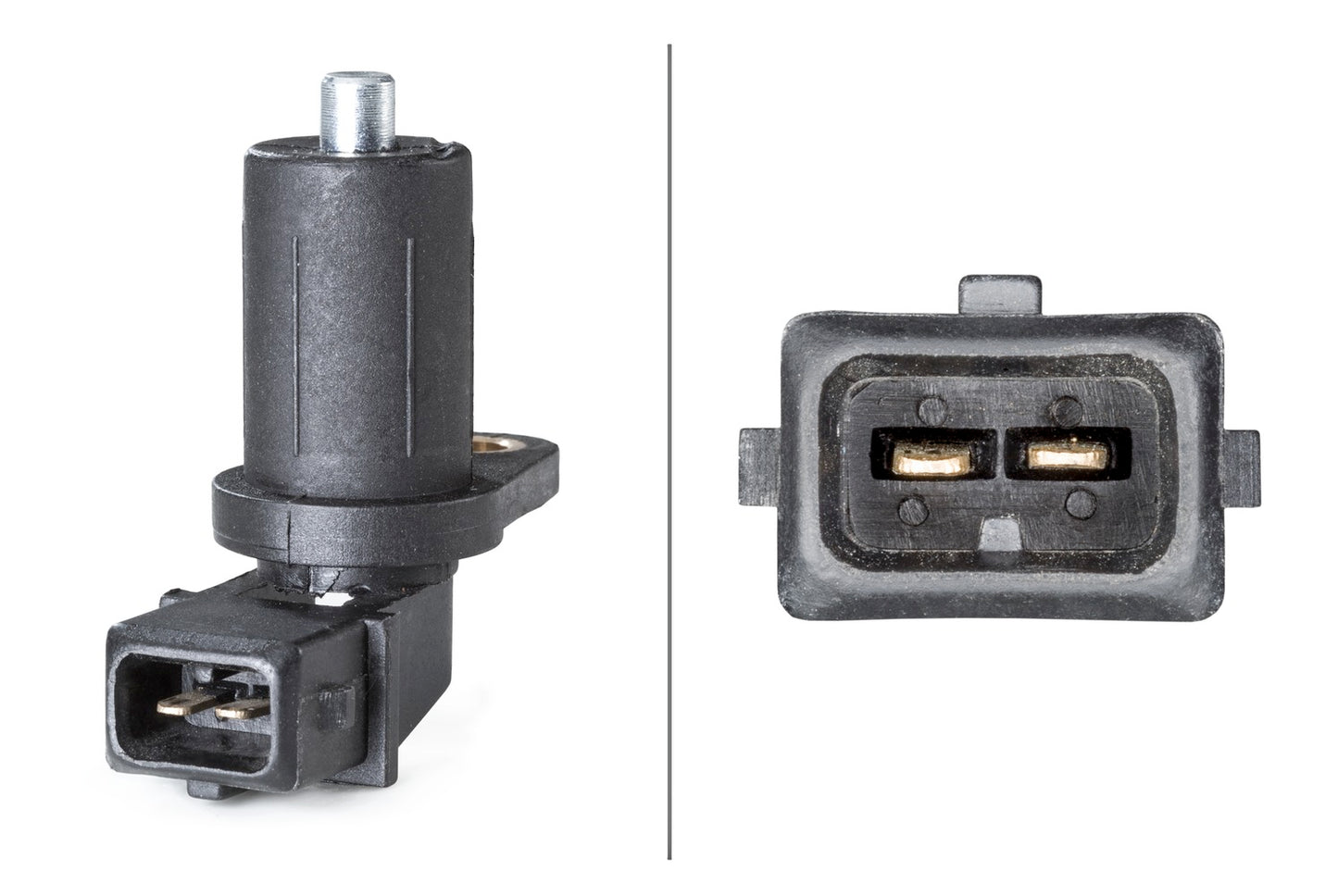 HELLA Sensor, crankshaft pulse - 12V - 2-pin connector - in transmission housing 6PU009163-381