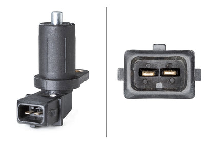 HELLA Sensor, crankshaft pulse - 12V - 2-pin connector - in transmission housing 6PU009163-381