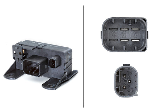 HELLA Relay, glow plug system - 12V - 8-pin connector 4RV008188-571