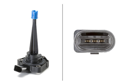 HELLA Sensor, engine oil level - 3-pin connector 6PR013680-061
