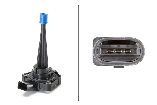 HELLA Sensor, engine oil level - 3-pin connector 6PR013680-061