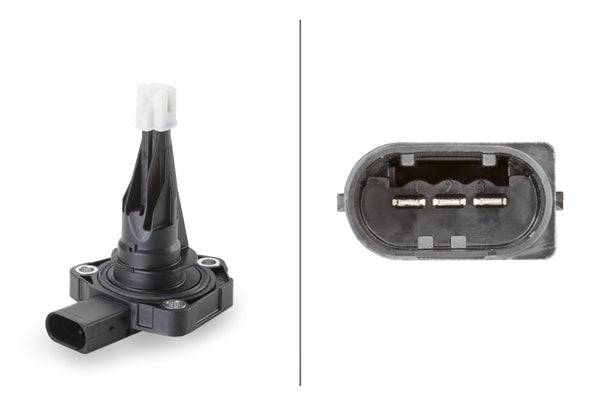 HELLA Sensor, engine oil level - 3-pin connector - Bolted 6PR013680-131