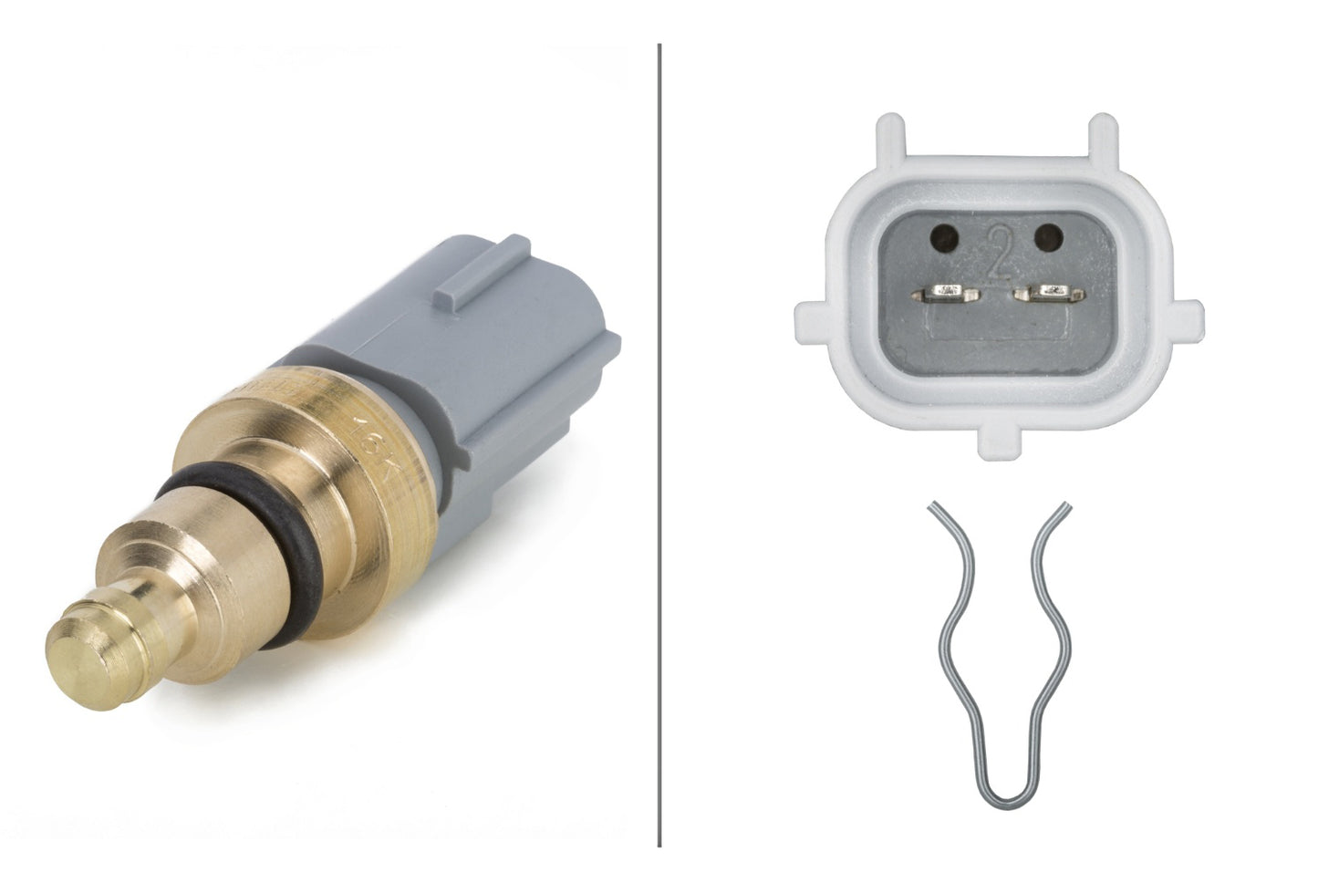 HELLA Sensor, coolant temperature - 12V - 2-pin connector 6PT009309-571