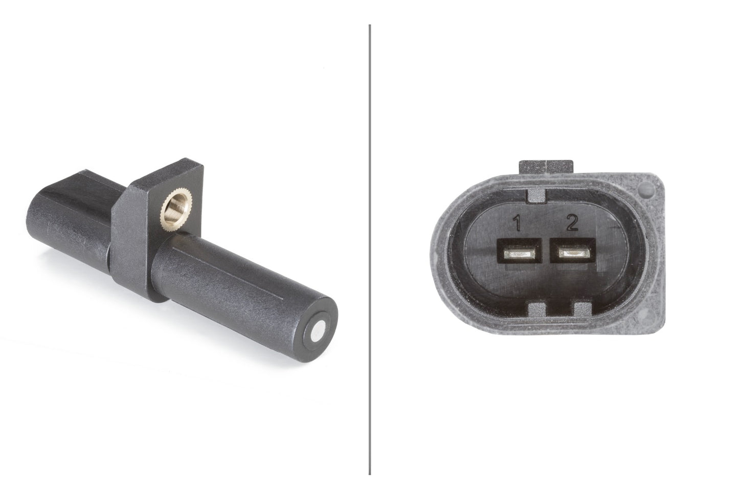 HELLA Sensor, crankshaft pulse - 2-pin connector - Bolted 6PU009110-851