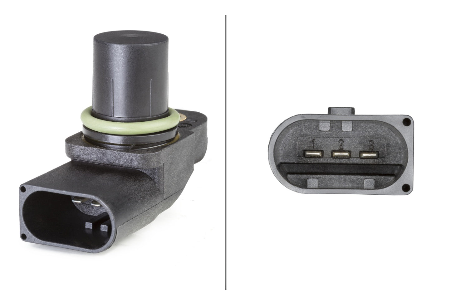 HELLA Sensor, camshaft position - 12V - 3-pin connector 6PU009121-631