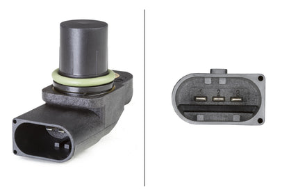 HELLA Sensor, camshaft position - 12V - 3-pin connector 6PU009121-631
