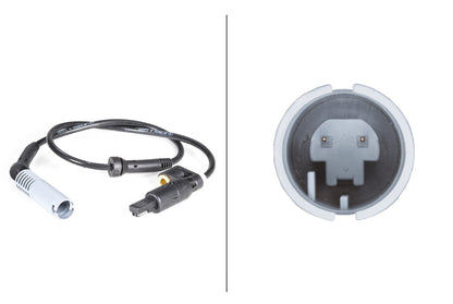 HELLA Sensor, wheel speed - 12V - 2-pin connector - Front Axle 6PU010039-361