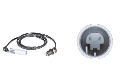HELLA Sensor, wheel speed - 12V - 2-pin connector - Rear Axle 6PU010039-491
