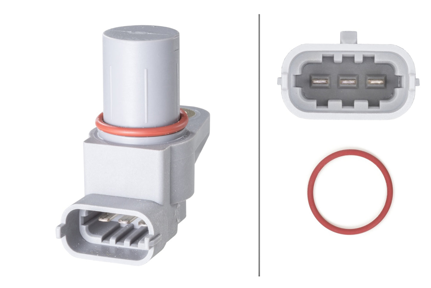 HELLA Sensor, camshaft position - 12V - 3-pin connector 6PU009121-711