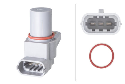 HELLA Sensor, camshaft position - 12V - 3-pin connector 6PU009121-711
