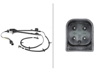 HELLA Sensor, wheel speed - 12V - Rear Axle 6PU010039-121
