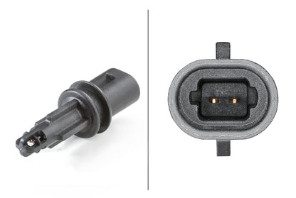 HELLA Sensor, intake air temperature - 2-pin connector 6PP009400-761