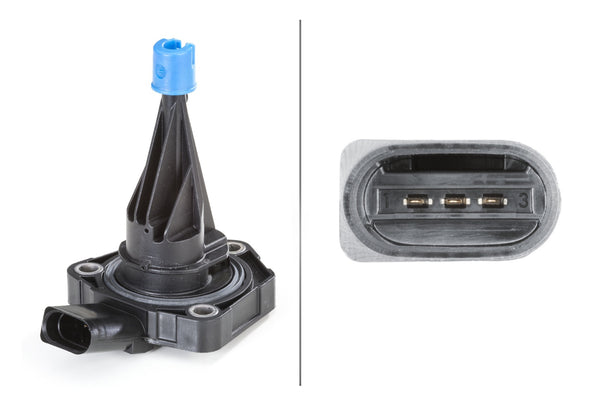 HELLA Sensor for engine oil level - 3-pin connector 6PR013680-091