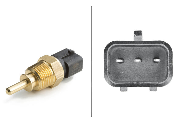 HELLA Sensor, coolant temperature - 3-pin connector 6PT009309-621