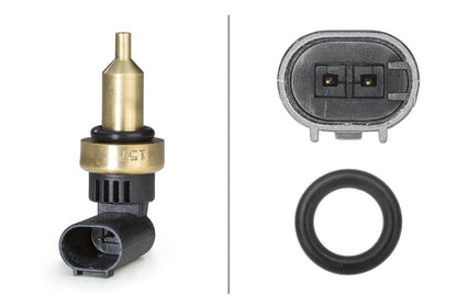 HELLA Sensor, coolant temperature - 2-pin connector 6PT358058-191