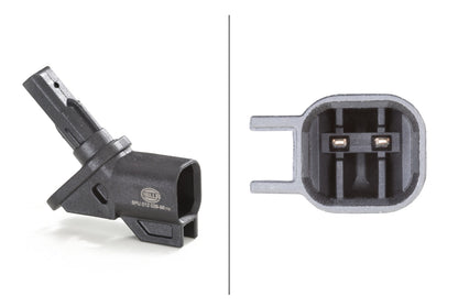HELLA Sensor, wheel speed - 12V - 2-pin connector - Front Axle 6PU012039-961