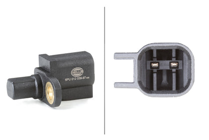 HELLA Sensor, wheel speed - 12V - 2-pin connector - Rear Axle 6PU012039-971