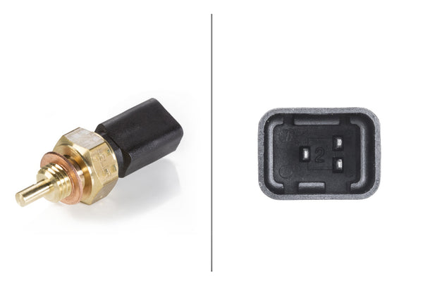 HELLA Sensor, coolant temperature - 12V - 3-pin connector 6PT009107-131