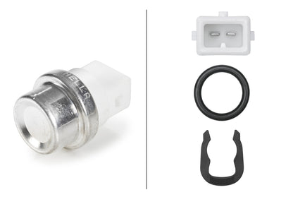 HELLA Sensor, coolant temperature - 12V - 2-pin connector 6PT009107-601