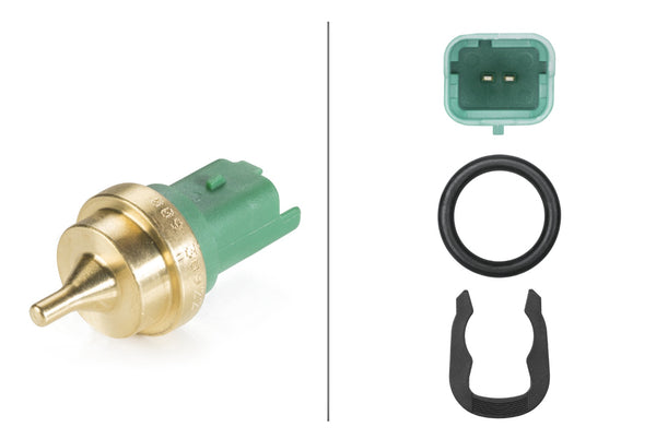 HELLA Sensor, coolant temperature - 12V - 2-pin connector 6PT009309-221