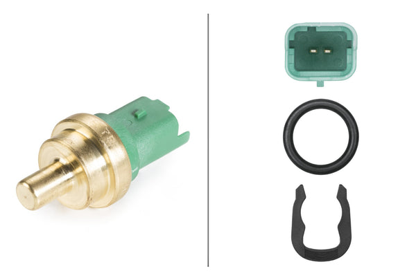 HELLA Sensor, coolant temperature - 12V - 2-pin connector 6PT009309-391