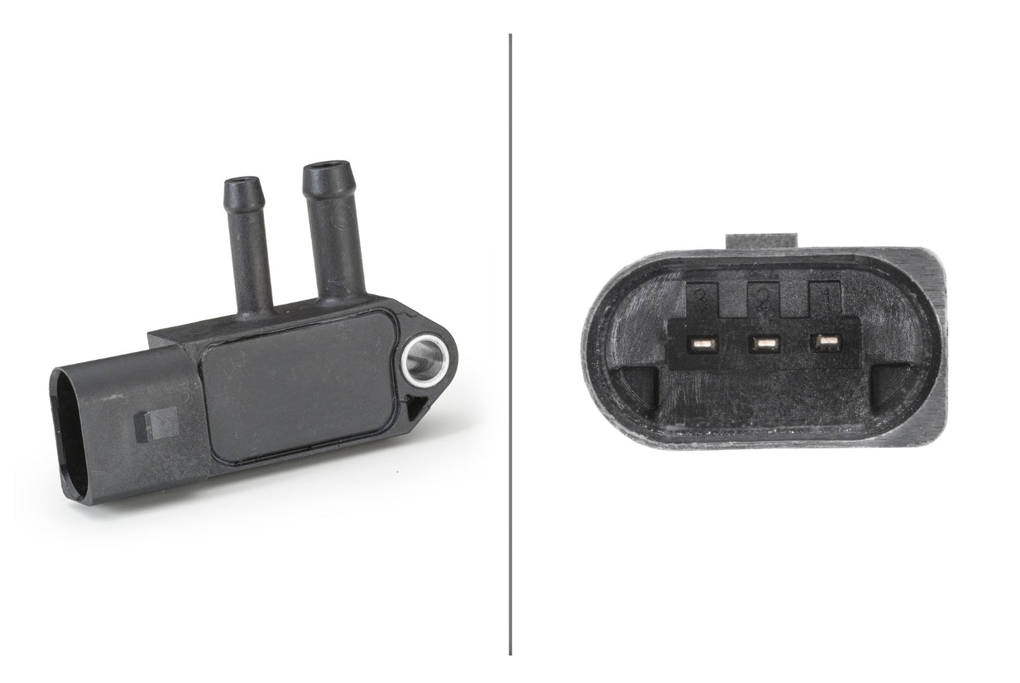 HELLA Sensor, exhaust pressure - 3-pin connector - Bolted 6PP009409-241